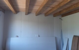 pared pladur acabado techo