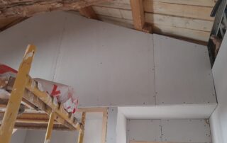 pladur techo madera