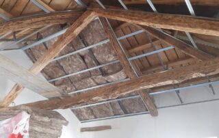 techo madera aislado con pladur