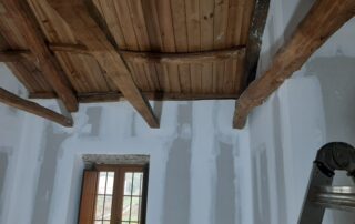 techo pladur rematado madera
